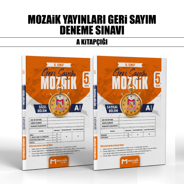 GERİ SAYIM MOZAİK 08.SINIF DNM KLB SY/SZ 5-A -26